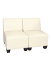 MCW Modular 2-Sitzer Sofa Moncalieri, Creme, ohne Armlehnen