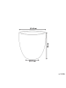 Beliani Outdoor Blumentopf KANNIA in Grau - (W) 46 x (H) 46 x (L) 46 cm