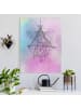 WALLART Leinwandbild - Boho Traumfänger Aquarell in Violett