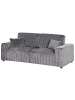 Beliani 3-tlg 3-Sitzer Sofa SANDORA in Grau/Schwarz