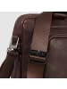 Piquadro Carl Aktentasche RFID Schutz Leder 37 cm Laptopfach in dark brown