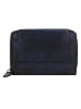 Greenburry Destressed Geldbörse RFID Schutz Leder 13.5 cm navy blue