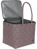 normani normani Flechtkorb mit großer Kühltasche in Dusty Pink