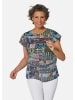GOLDNER Bluse Ultraleichte Druckbluse aus reiner Baumwolle in bunt / gemustert