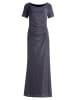 Vera Mont Abendkleid im Glitzer-Look in Dunkelblau/Grau