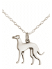 Gemshine Halskette mit Anhänger WINDHUND in silver coloured