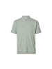 Selected Polo in Aqua Gray