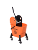 HOMCOM Putzwagen-44L x 36B x 90H cm-Orange
