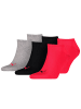 Puma Socken PUMA UNISEX SNEAKER PLAIN 6P in 232 - black / red