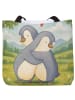 Mr. & Mrs. Panda Shopper Pinguine Kuscheln Design ohne Spruch in Weiß