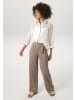 Aniston CASUAL Hemdbluse in wollweiß-dunkeltaupe