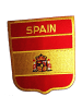 Catch the Patch Spanien Flagge FahneApplikation Bügelbild inGelb