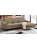 Inn.Furn Sofa braun Cord 276 cm, Ecksofa 4-Sitzer, L-Sofa Ottomane rechts