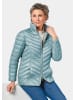 GOLDNER Kurzgröße:  Leichte Steppjacke mit Kapuze in eisblau