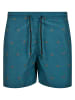 Urban Classics Badeshorts in shark/teal/toffee