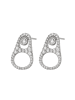 gaya Women Earrings in Silver White