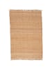 Pergamon Naturfaser Teppich Jute Salsa mit Fransen in Beige