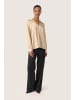 Soaked in Luxury Langarm-Bluse SLIoana Gerade Passform in Irish Cream