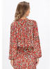 IZIA Blouse in red multicolor