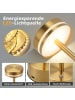 ZMH 2er-Set Tischleuchte LED in gold Akku Kabellos Touch Dimmbar H 31.5cm