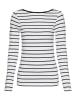 Laura Scott Langarmshirt in weiß gestreift