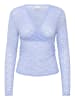 ICHI Langarm-Bluse IXLACEY Slim fit in Della Robbia Blue