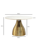 FineBuy Couchtisch in Weiß / Marmor / 60x60x40