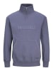 Jack & Jones Sweatshirt mit halbem Reißverschluss in Nightshadow Blue