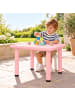 relaxdays Kindertisch in Rosa - (B)62 x (H)52 x (T)62 cm