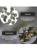 STAR Trading LED Blättergirlande ,Eucalyptus', Batterien + Timer, 20 LEDs. grün, wa