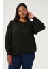 KAFFE curve Langarm-Bluse KClio in Black Deep