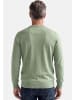 Redmond Pullover Basic in Grün / hellgrün