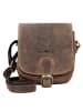 Greenburry Vintage Umhängetasche Leder 16 cm in brown