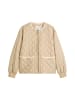 Marc O'Polo Kragenlose Steppjacke relaxed in Stormy Sand