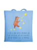 Mr. & Mrs. Panda Tote Bag Mutig zu sich selbst stehen mit Spruch in Sky Blue