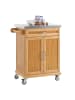 SoBuy Küchenwagen in Natur - (B)66 x (H)90 x (T)46cm