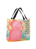 Mr. & Mrs. Panda Shopper Axolotl Hurra Design mit Spruch in Weiß