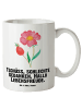 Mr. & Mrs. Panda steingut tasse Blume HageRundunge mit Spruch in Weiß