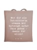 Mr. & Mrs. Panda Tote Bag Spruch Babysitter Dank mit Spruch in Braun Pastell