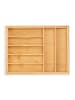 relaxdays Besteckkasten in Natur - (B)50,5 x (H)5 x (T)44,5 cm