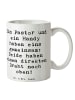 Mr. & Mrs. Panda Keramiktasse Spruch Pastor Verbindung mit Spruch in Weiß
