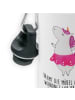 Mr. & Mrs. Panda Kindertrinkflasche Einhorn Ballerina mit Spruch in Weiß