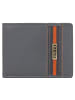 mano Don Leonardo Geldbörse RFID Leder 10 cm grau