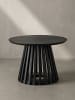 KADIMA DESIGN Couchtisch 60x60x41 cm Mango Massivholz Sofatisch Rund