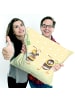 Mr. & Mrs. Panda kuschelkissen 40x40 Hummeln Kleeblatt ohne Spruch in Gelb Pastell