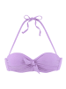 LASCANA Bügel-Bandeau-Bikini-Top in lila