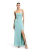 Vera Mont Abendkleid mit Wasserfallausschnitt in Bright Jade