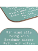 Mr. & Mrs. Panda Tischuntersetzer Spruch Freundlichkeiten verbre... in Meeresbrise