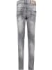 Blue Effect Jeans Hose superslim ultrastretch in grey denim