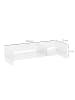HOMCOM Monitorständer in Transparent 50,8L x 19B x 12H cm